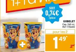 Trafic PAW Patrol Gobelet offre