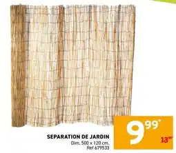 Trafic SEPARATION DE JARDIN offre