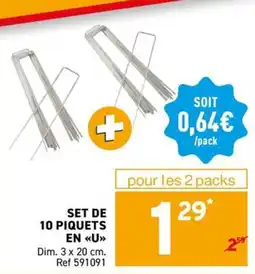 Trafic Set de 10 piques offre