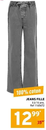 Trafic JEANS FILLE offre