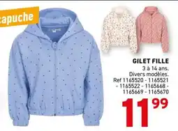 Trafic GILET FILLE offre