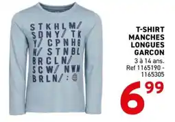 Trafic T-SHIRT MANCHES LONGUES GARCON offre