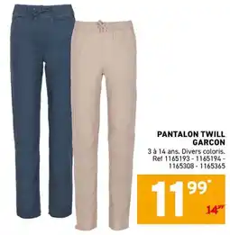 Trafic PANTALON TWILL GARCON offre