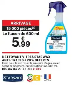 Leroy Merlin STARWAX NETTOYANT VITRES offre