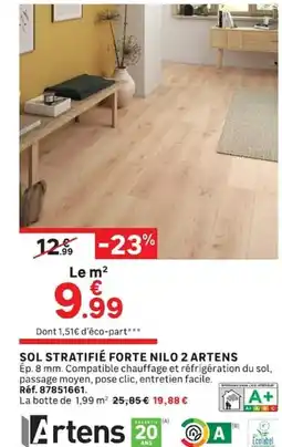 Leroy Merlin Artens SOL STRATIFIÉ FORTE NILO 2 offre