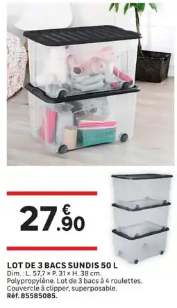 Leroy Merlin SUNDIS Bacs offre