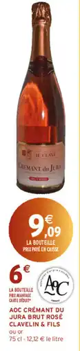 Intermarché Hyper Clavelin & Fils Crémant du Jura Brut Rosé offre