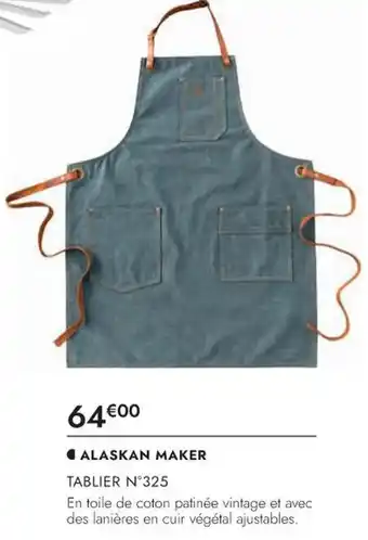 ALASKAN MAKER TABLIER N°325