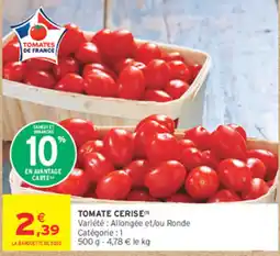 Intermarché Contact TOMATE CERISE offre