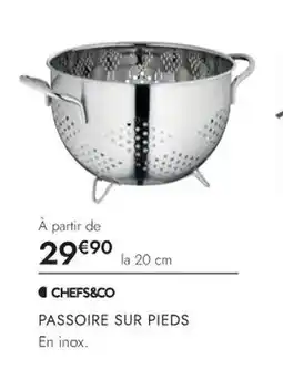 Culinarion CHEFS&CO PASSOIRE SUR PIEDS offre