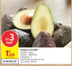 Intermarché Contact AVOCAT AFFINÉ offre