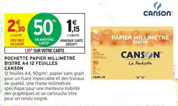 Intermarché Hyper CANSO PAPIER MILLIMÉTRÉ BISTRE offre