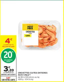 Intermarché Contact Petit Prix Crevettes Cuites offre