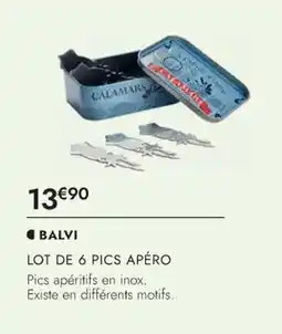 Culinarion BALVI LOT DE 6 PICS APÉRO offre