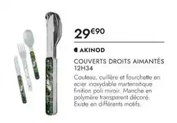Culinarion Akinod couverts droits aimantés 12h34 offre