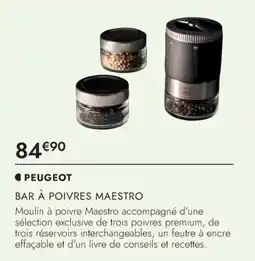 Culinarion PEUGEOT BAR À POIVRES MAESTRO offre