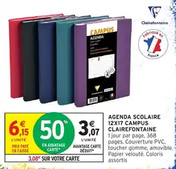 Intermarché Hyper Clairefontaine AGENDA SCOLAIRE offre