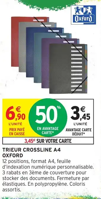 Oxford Trieur Crossline A4