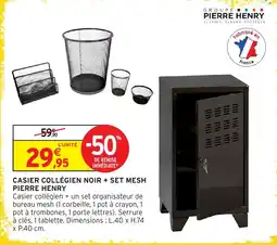Intermarché Hyper PIERRE HENRY CASIER COLLÉGIEN NOIR + SET MESH offre