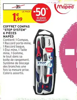 Intermarché Hyper MAPED COFFRET COMPAS "STOP SYSTEM" offre