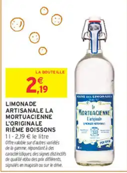 Intermarché Contact La Mortuacienne Limonade artisanale offre