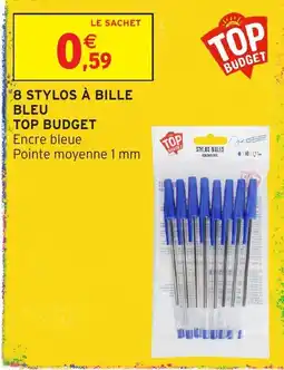 Intermarché Hyper TOP BUDGET STYLOS À BILLE offre
