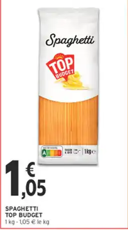 Intermarché Contact TOP BUDGET Spaghetti offre