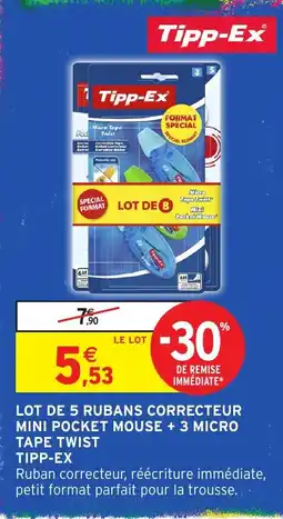 Intermarché Hyper Tipp-Ex Ruban correcteur offre