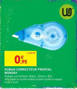 Intermarché Hyper Wonday Ruban correcteur frontal offre