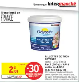 Intermarché Contact Odyssee Rillettes de thon offre