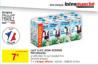 Pâturages Lait U.H.T. Demi-Écrémé