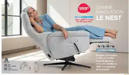 Bastide Élégant et innovant, il offre un confort haut de gamme, avec une rotation à 330° et la position zéro gravité. offre
