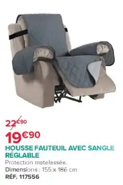 Bastide HOUSSE FAUTEUIL AVEC SANGLE RÉGLABLE offre
