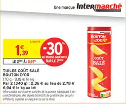 Intermarché Contact BOUTON D'OR TUILES GOÛT SALÉ offre