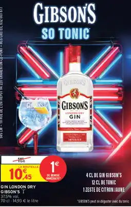 Intermarché Contact GIBSON'S GIN LONDON DRY offre