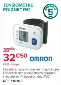 Bastide OMRON TENSIO MÈTRE POIGNET RS1 offre