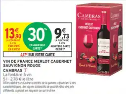 Intermarché Contact CAMBRAS VIN DE FRANCE offre