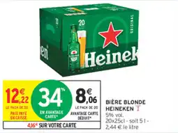 Intermarché Contact Heineken Bière blonde offre