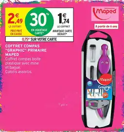 Intermarché Hyper Maped COFFRET COMPAS "GRAPHIC" PRIMAIRE offre