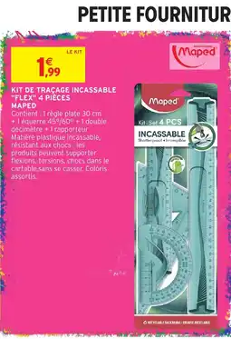 Intermarché Hyper Maped Kit de traçage incassable "Flex" 4 pièces offre
