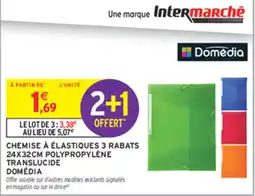 Intermarché Contact Domédia Chemise à élastiques 3 rabats offre