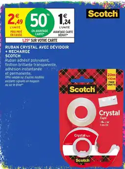 Intermarché Hyper Scotch Ruban Crystal offre