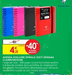 Intermarché Hyper Clairefontaine Agenda-Iderama offre