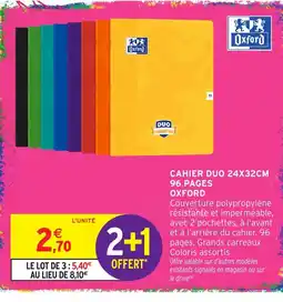 Intermarché Hyper Oxford CAHIER DUO offre