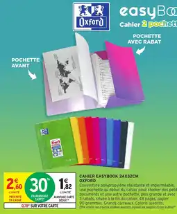 Intermarché Hyper Oxford Cahier 2 pochettes offre