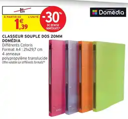 Intermarché Hyper Domédia Classeur souple dos 20mm offre