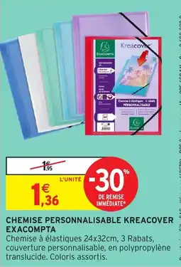 Intermarché Hyper Kreacover Chemise personnalisable offre