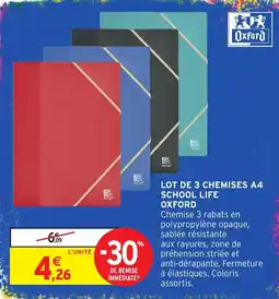 Intermarché Hyper Oxford Chemise A4 offre