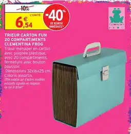 Intermarché Hyper CLEMENTINA FROG TRIEUR CARTON FUN offre