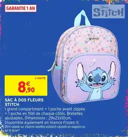 Intermarché Hyper Stitch SAC À DOS FLEURS offre